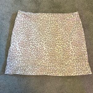 Wild fable light pink cheetah print mini denim pencil skirt- Size 12